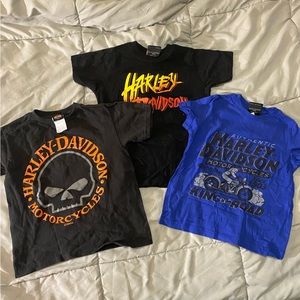 HARLEY DAVIDSON- Kids TShirt lot of 3- Size 4T- Unisex